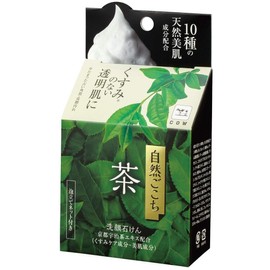 【まとめ買い】自然ごこち　茶　洗顔石けん　８０ｇ ×2セット