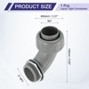 uxcell Nonmetallic Liquid Tight Connector, 2" NPT Plastic Flexible 90