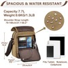 VASCHY Messenger Bag Small, Canvas Water Resistant Crossbody Shoulder Bag