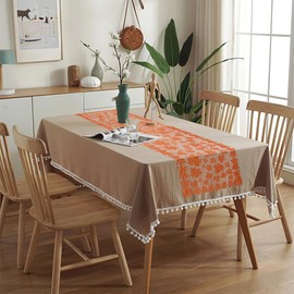 Fall Table Runner, Lace Table Runner Thanksgiving Table Runner Table Runners 80 Inches Long Fall Decor Thanksgiving Decorations with Maple Leaf for Indoor Outdoor Decor Dinner Table Party Home Decor