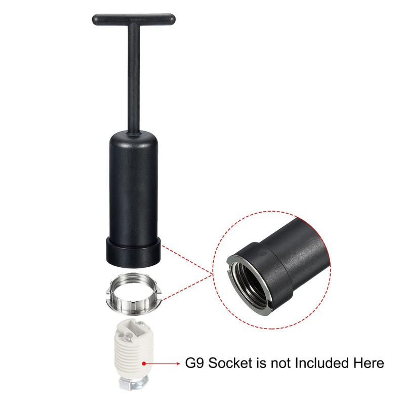 sourcing map G9 Light Socket Rings Lamp Shade Holder Ring