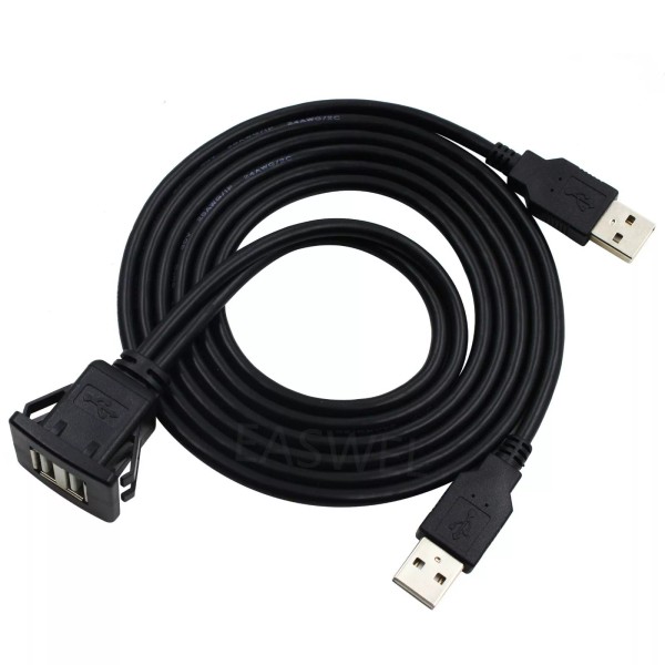 Unbranded/Generic 1× USB 2.0 Dual Male To female Car Dashboard