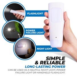 Westek Emergency Light, 6 Pack – Multi-Function LED Rechargeable Flashlight, Power Failure Light and Night Light – Must-Have Power Outage Lights, Ideal for Storms, Blackouts – NL-PWFL AmerTac