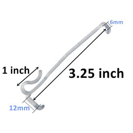 6 pcs Valance Clips 3.25inch for Faux Wood Blinds Dirsty Cover Holder Clips