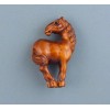 HANDMADE BOXWOOD OJIME BEAD - HORSE