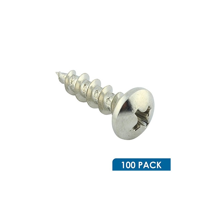 #10 x 3/4" Coarse Deep Thread Phillips Pan Head Screws