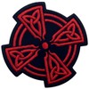 Celtic Cross Circle Patch Biker Applique Embroidered Iron On Sew