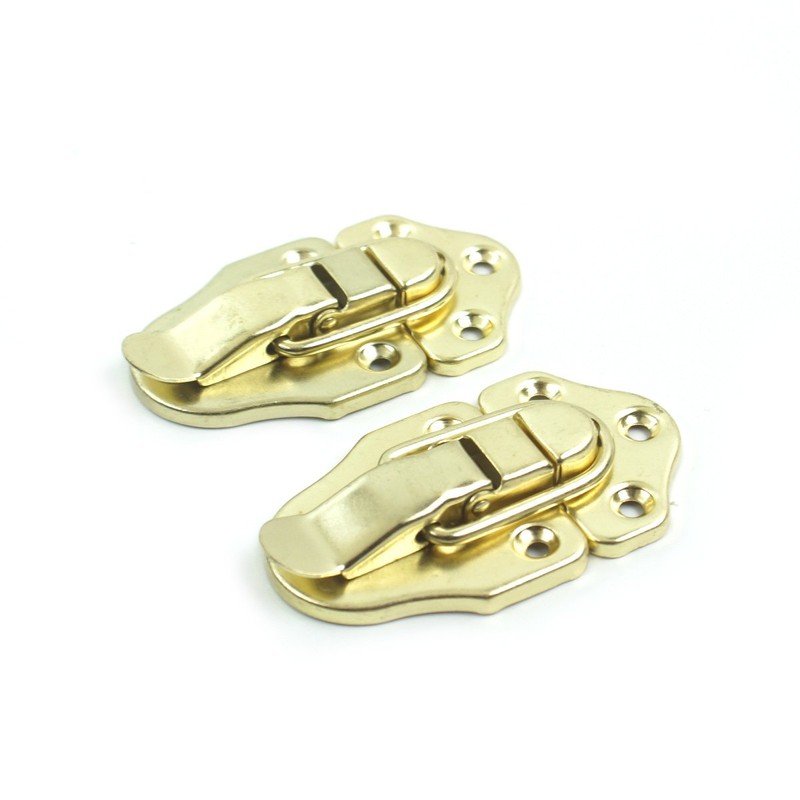 2x Drawbolt Closure Latch for Guitar Case/Musical Cases,6416 Gold Plated