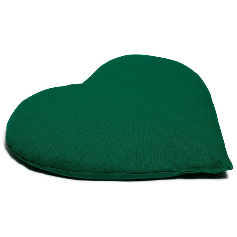 Grain Pillow Heart ca. 30 x 25 cm Green