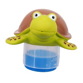 CAXUSD 1pc Cartoon Turtle Pool Dispenser Floater Accessory for Water Treatment Fun Decoration for Swimming Pools and Spas Fits Tablets Clean Safe Water