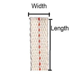 B&P Lamp Three Foot Dietz Replacement Lantern Wick (7/8 inch)