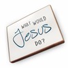 Beech Wood Fridge Magnets with Sayings (What Would Jesus Do?)