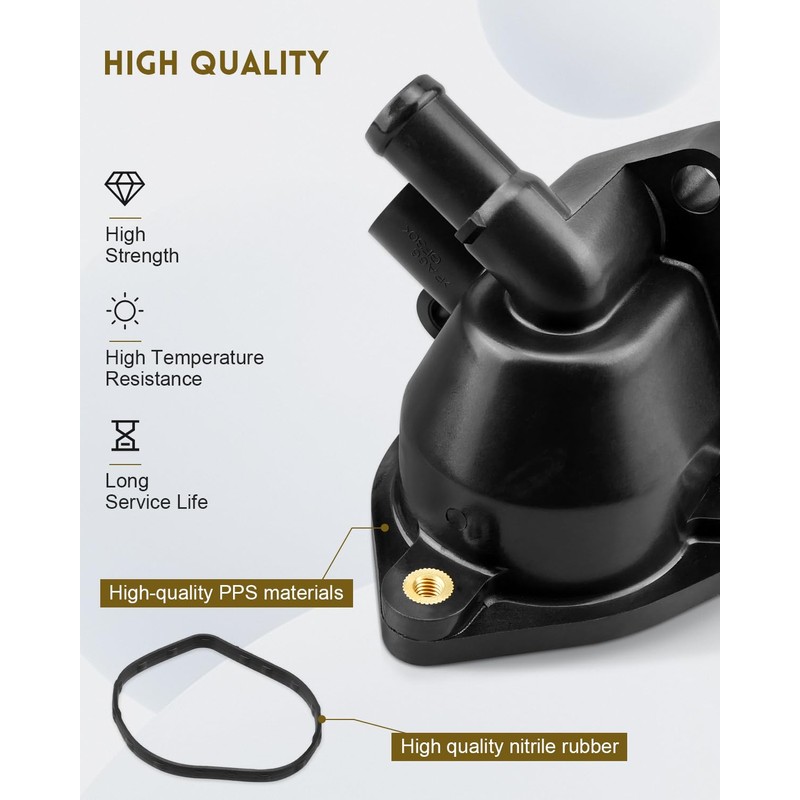 JUWEVAZU 19320-RAA-A01 Engine Coolant Thermostat Housing Case Fit for Honda