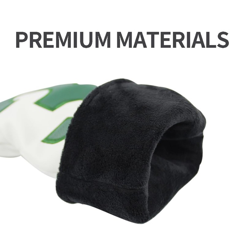 Scott Edward 1/3 Pcs Golf Club Covers, PU Big Number