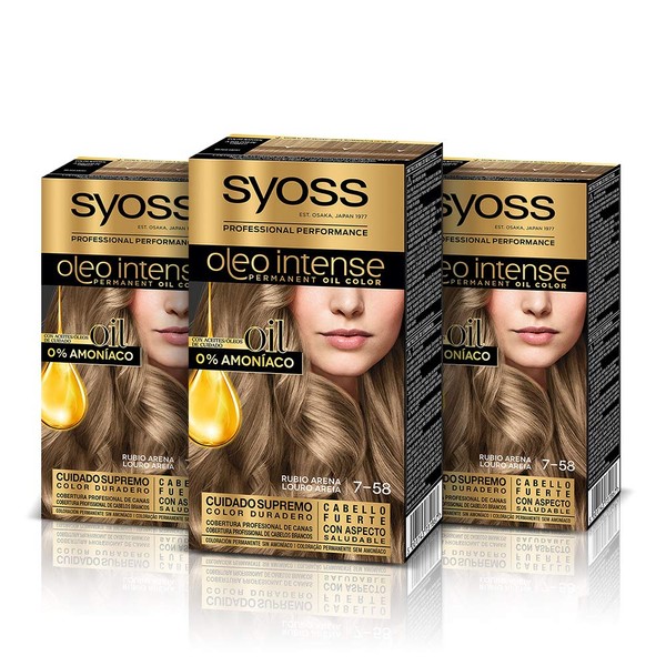 Syoss Oleo Intense Permanent Intensive Oil Color 7.58 Cool Beige