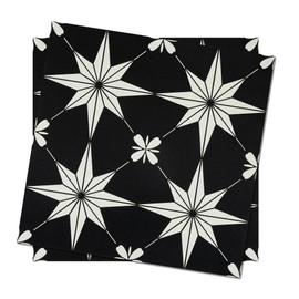 12"x12" Peel and Stick Floor Tile, Vintage Vinyl Flooring Waterproof for Bathroom, Kitchen, Removable Self-Adhesive DIY Flooring (Modern Black Pattern)