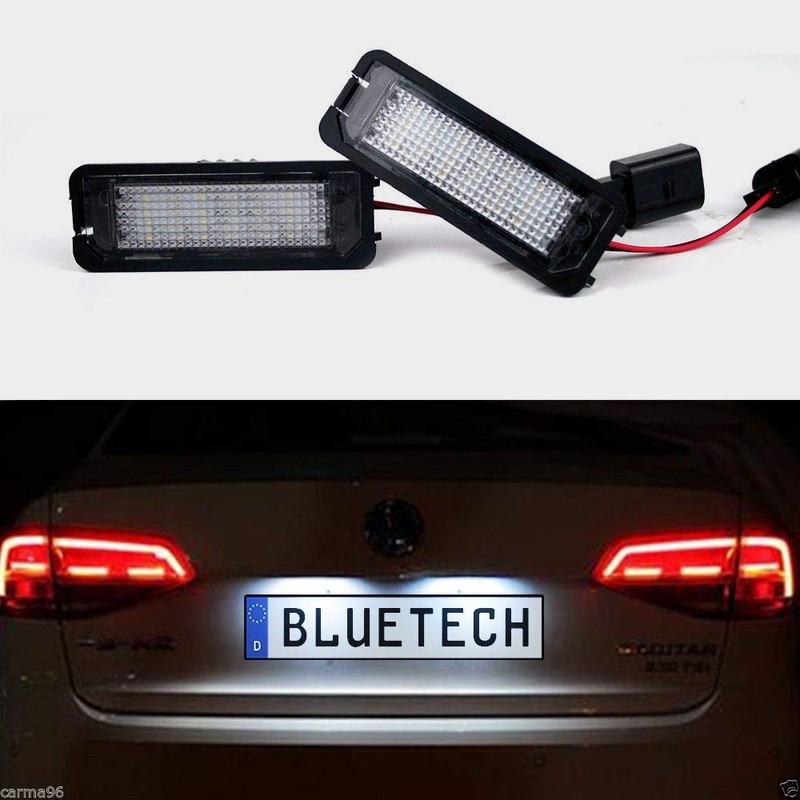 BLUETECH Premium LED License Plate Light Xenon Look Compatible with