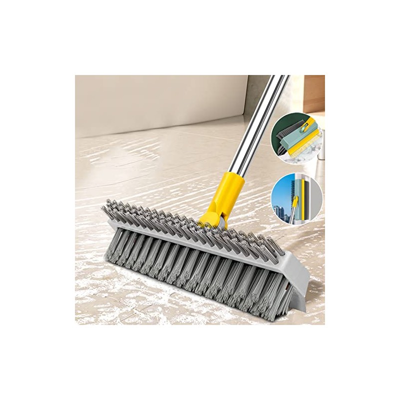 QUINTRA Hard Cleaning Brush with Long for Bathroom Floors, Tile