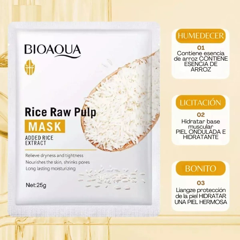 Mafab Cuidado Facial Crema Ojos Exfoliante Facial Mascarilla Arroz