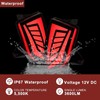 BINQIGOO LED Rear Bumper Reflector Light Fog Tail Lamps Compatible