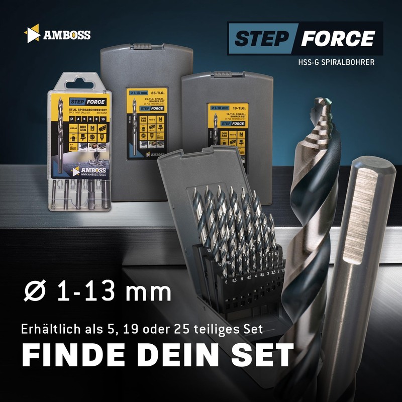 10x Spiral Drill Bit Step Force Diameter 3.5 mm -