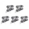 uxcell 5Pcs #25 Chain Offset Half Link Roller, 1/4" Pitch Carbon Steel, Standard Chain End Connector Split Links for 04C Chain