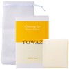 TOWAZ Cleansing Bar, 2.8 oz (80 g), Includes Foaming Net,