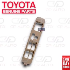 Toyota 01 - 04 TOYOTA TACOMA MASTER POWER DRIVER WINDOW SWITCH BEZEL TRIM TAN OEM NEW