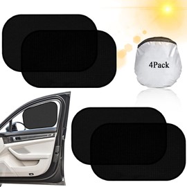 RJIHOEN 4pzs Parasoles para Ventana de Coche, Sombra de la Ventana del Coche de Bebé, Aislamiento térmico, Protección Solar, protección UV, Aptos para Todo Tipo de Coches