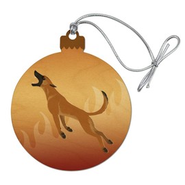 GRAPHICS & MORE Belgian Malinois Dog Bite Training Wood Christmas Tree Holiday Ornament