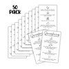 Dermaplaning Aftercare Instruction Cards | 50 pk 2x3.5” Minimalist Facial