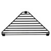 Yamazaki Home Corner Sink Steel | Drainer Tray, Alloy, Black,