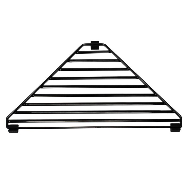 Yamazaki Home Corner Sink Steel | Drainer Tray, Alloy, Black,