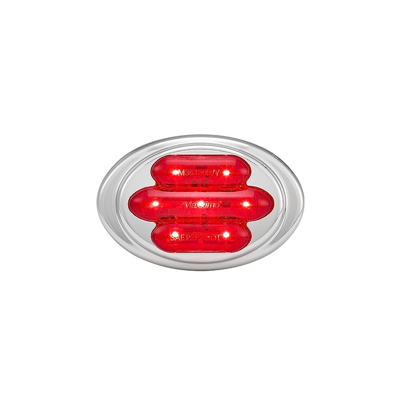 Maxxima M36180R Red LED Mini Oval Clearance Marker Light with