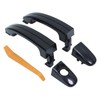 MOTOKU Pair Front Exterior Door Handles Black for Ford Transit-350