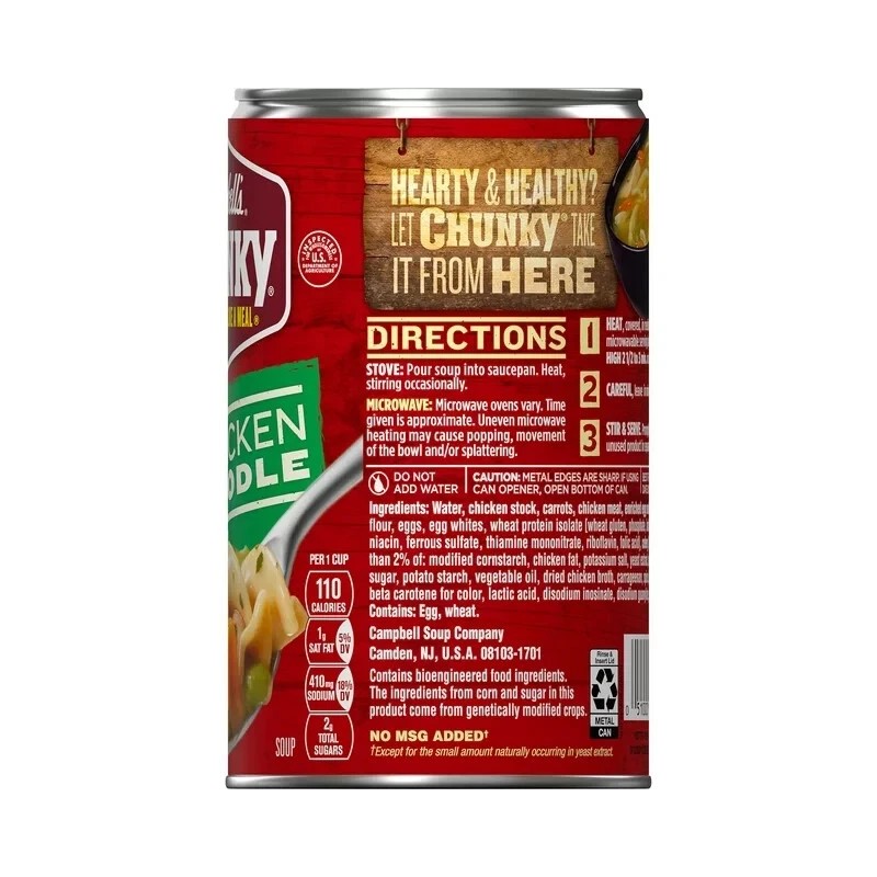 Campbell's 4 Cans Campbell's Chunky Soup Healthy Request Chicken Noodle