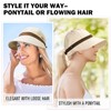 TAGVO Women's Wide Brim Sun Hat, Quick-Dry Waterproof Peaked Cap,