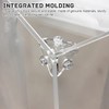 Pack of 16 Acrylic Clear Corner Brackets, Transparent Right Angle