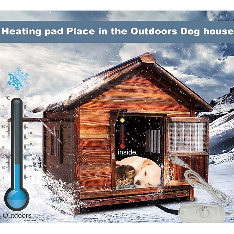 DEOMAN Pet Heating Pad Keep Dogs Cats Warming Extra Large