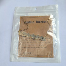 Unbranded Taylor Swift Eras Tour “Midnight” Swiftie Friendship Necklace Silver Tone New