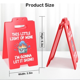Smilelife Funny Team Office Gifts I'm Gonna Let It Shine Desk Sign Cubicle Decor for Coworker Teammate Employee Boss Gag Gifts