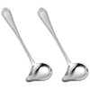 Worldity 2 Pack Stainless Steel Saucier Drizzle Spoon with Spout