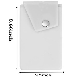 BIAJIYA Phone Card Holder,Cell Phone Silicone Wallet Stick-on ID Business Credit Card Pocket for Smartphones