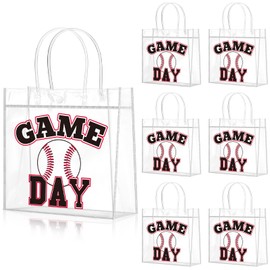 Wesnoy 20 Pcs Baseball Goodie Bags Bulk Baseball Gift Bags with Handles Reusable Sport Party Favor for Candy Birthday Party Supplies 8 x 8 x 3.15''