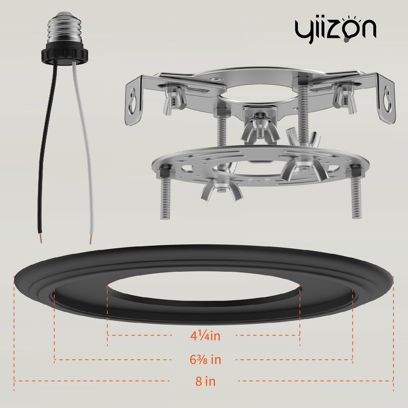 YIIZON 5 and 6 inch Recessed Can Light Conversion Kit,