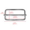 Craft County 25 Piece 1.25 Inch Metal Tri-Glide Slides Buckle