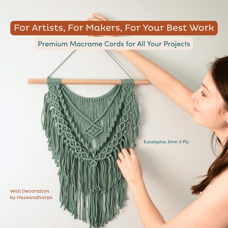 Nook Theory - Cuerda de macramé de 3 mm, 220