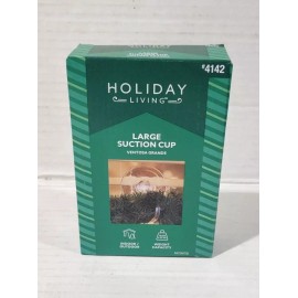 Holiday Living Large Suction Cup Hanging Wreath Window Christmas Decoration