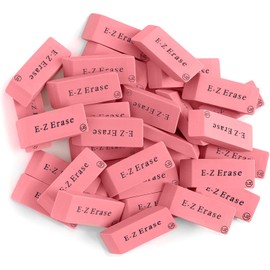Pink Erasers, Erasers for Kids, Rubber Eraser, 24 Count, Erasers Bulk for School Supplies, Art, and Office Use