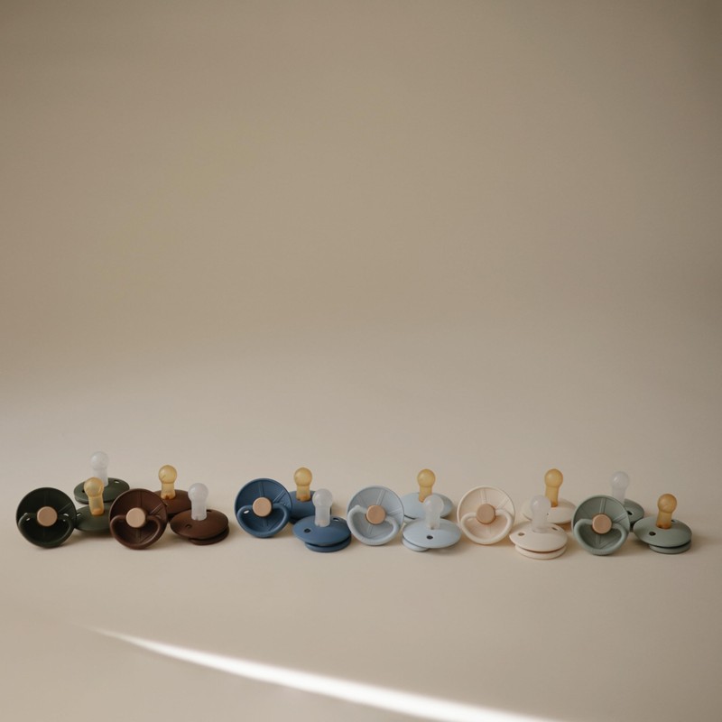 FRIGG Little Viking Natural Rubber Baby Pacifier 2-Pack | Made